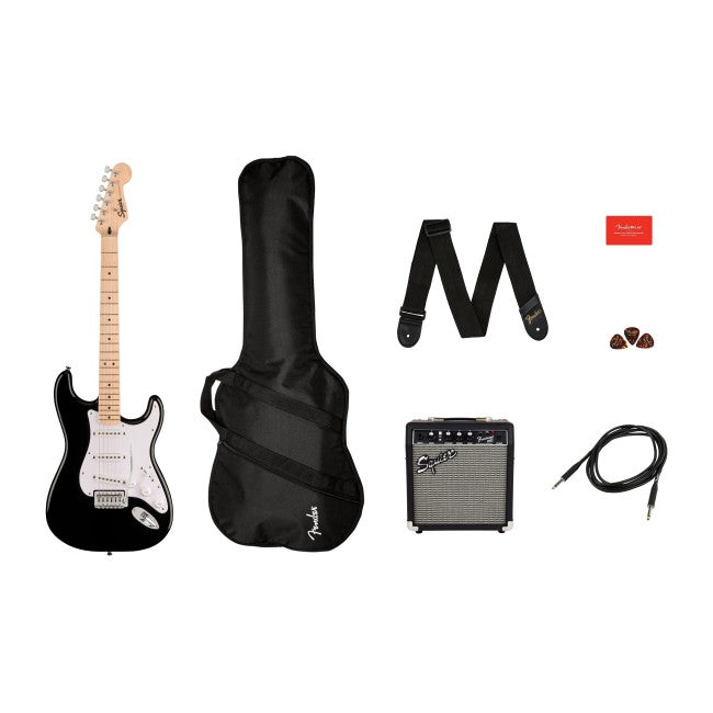 Fender 0371720606 Squier Sonic Stratocaster Pack - أسود