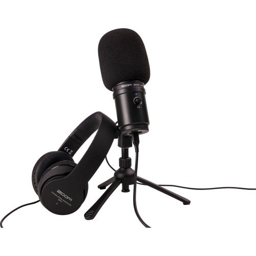 مجموعة ميكروفون بودكاست USB من Zoom ZUM-2PMP