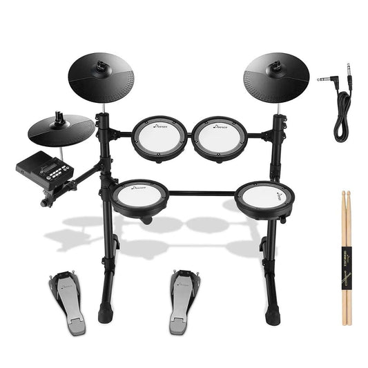 Donner DED-100 5 Drums 3 Cymbals with Headphone/ Drum/ Stick/ Throne Brands: DonnerGTIN: 6975626382271 SKU: 598226