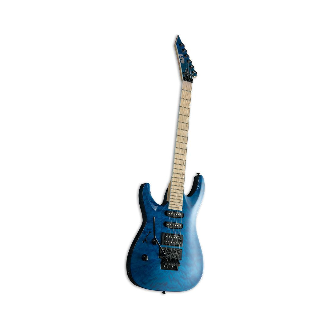 ESP LTD MH-203 Lefty Electric Guitar – See-Thru Blue Finish
