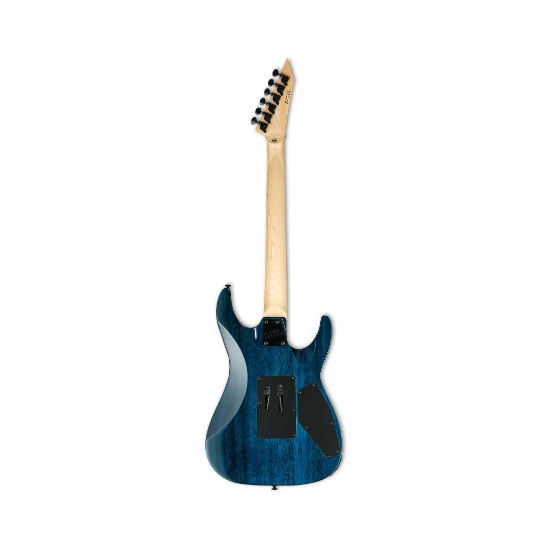 ESP LTD MH-203 Lefty Electric Guitar – See-Thru Blue Finish