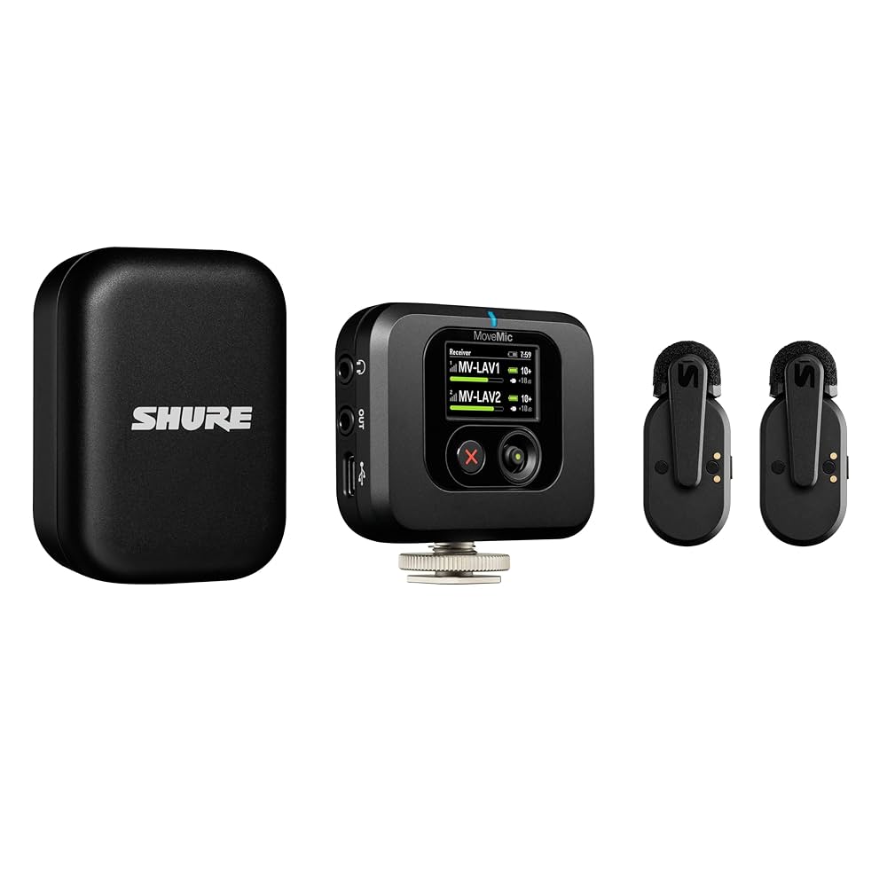 Shure MV-TWO-Z6 MoveMic Two 2-Person Clip-On