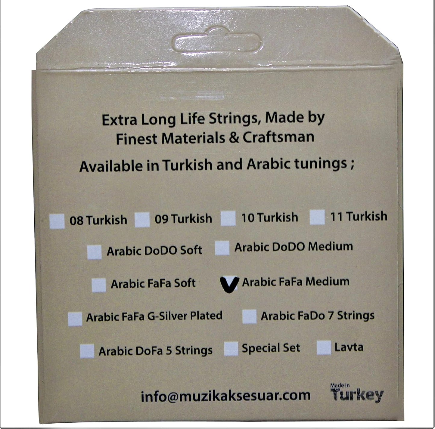 AURORA PREMIUM YELLOW OUD STRINGS FAFA MEDIUM