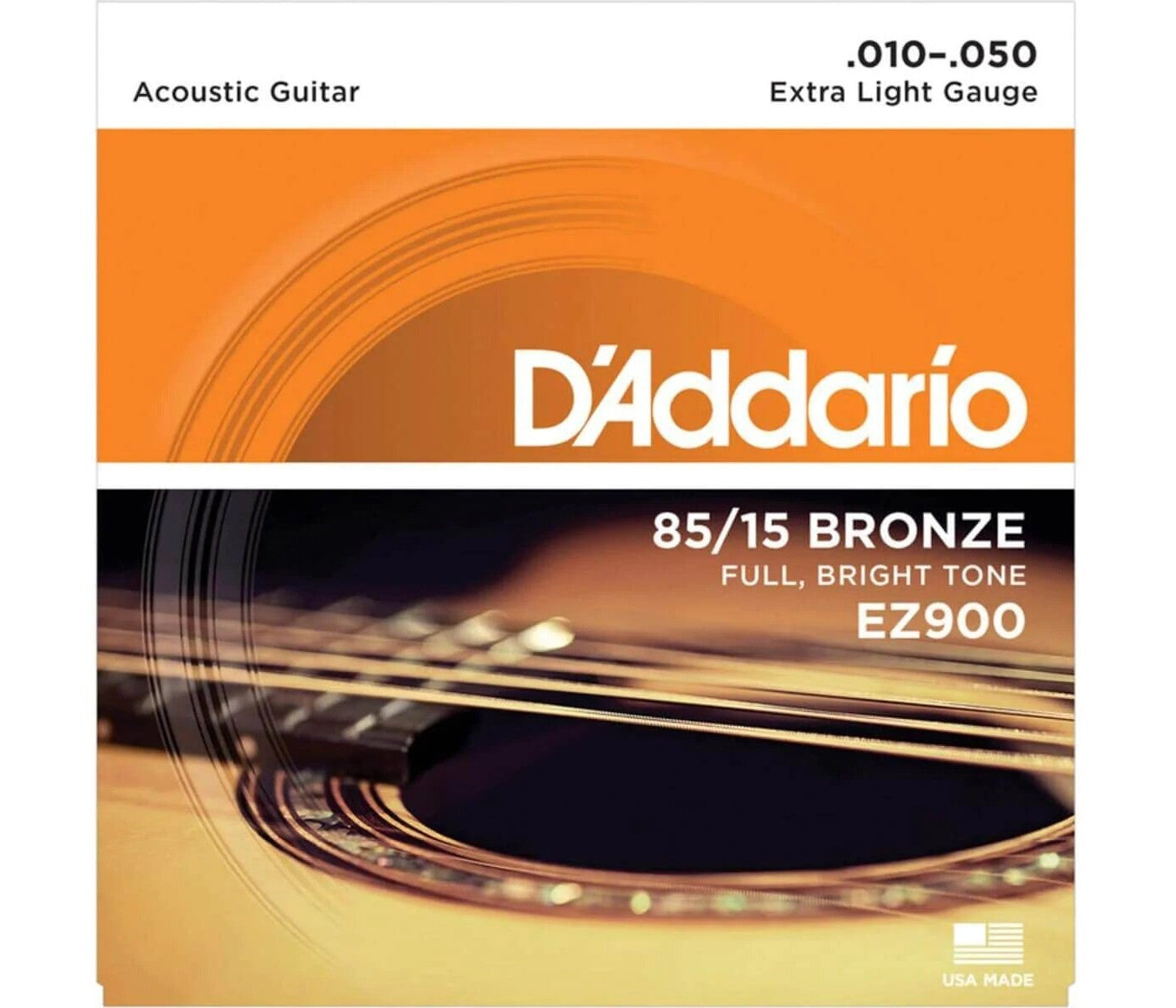 D'Addario EZ900 85/15 Bronze Acoustic Guitar Strings Extra Light - 10-50