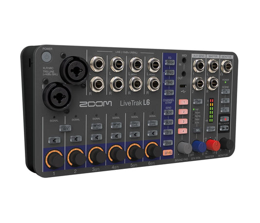 Zoom LiveTrak L6-ZOOM 10-Channel Compact Digital Mixer Brand: Zoom