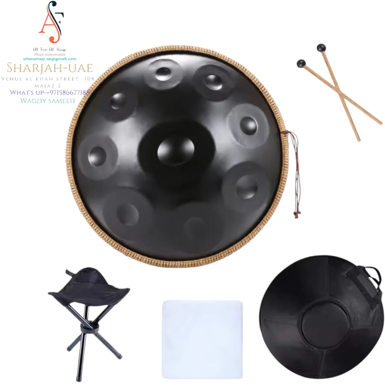HANDPAN DRUM BLACK