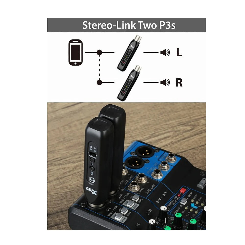 Xvive P3 Bluetooth Audio Receiver for Mixer and Active PA Systems