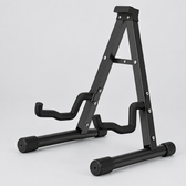 Unbranded J-40B A-frame guitar stand shown from a three-quarter angle with padded contact arms, foldable frame, and rubber feet