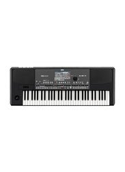 KORG Pa600 Professional Arranger Keyboard, 61 Keys, Black/White