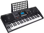 Keyboard with digital display and control panel on a white background