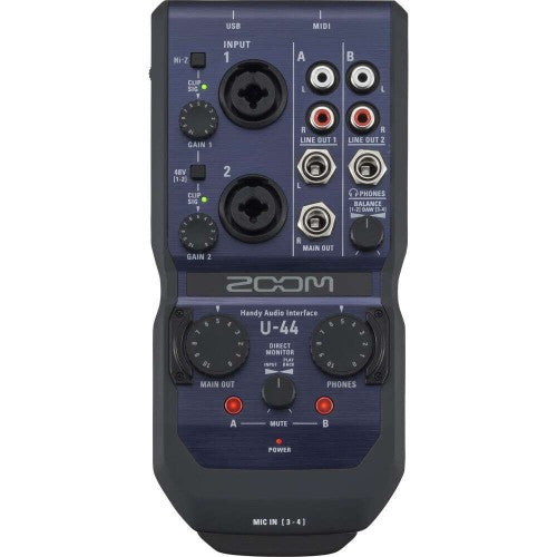 واجهة صوتية سهلة الاستخدام Zoom U44