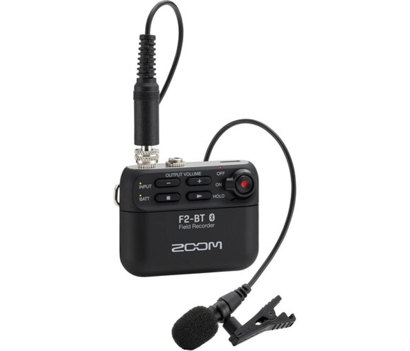 Zoom F2-BT/B Field Recorder With Lavalier Microphone And Bluetooth Control - Black