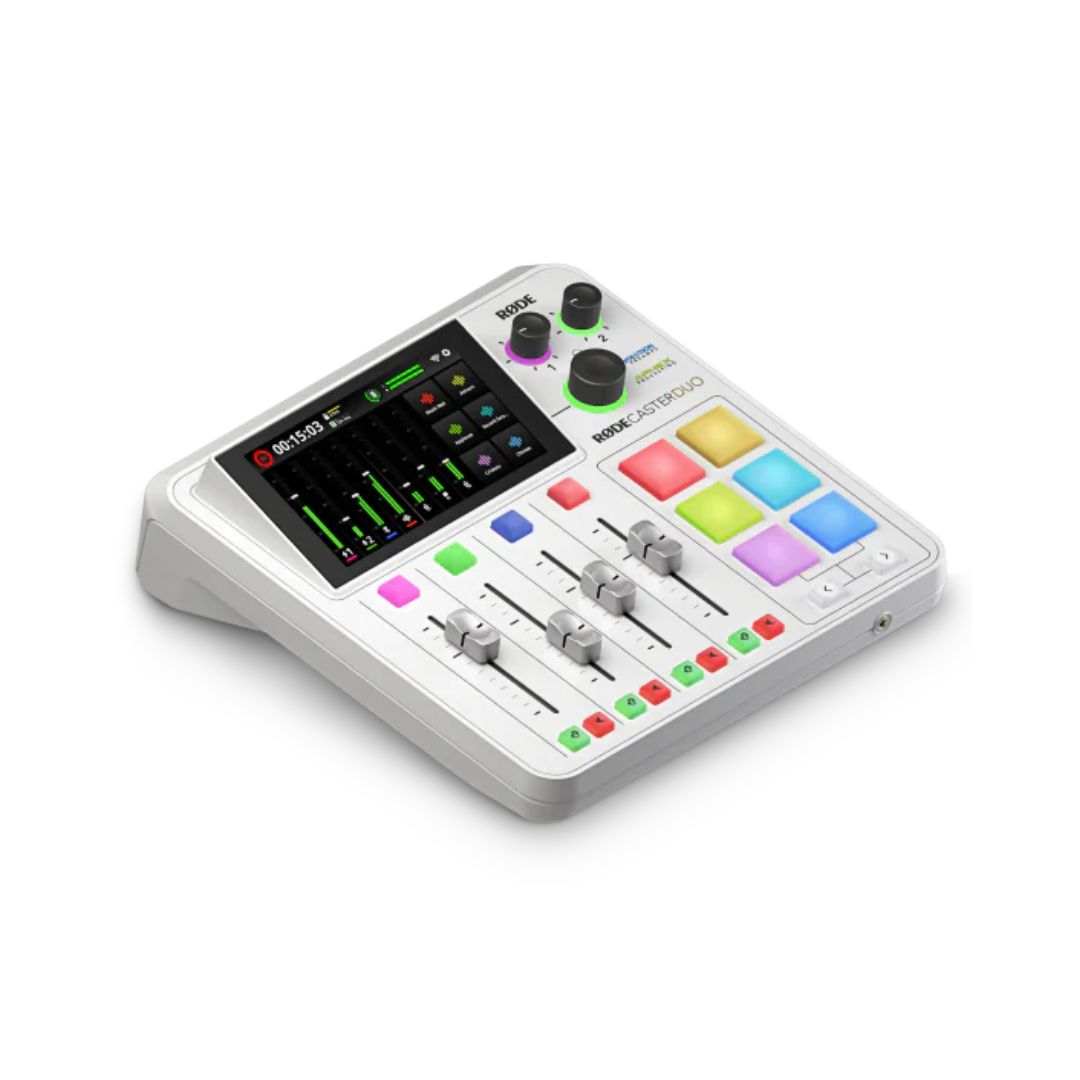 RØDECaster Duo Integrated Audio Production Studio - White