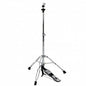 Drum stand with foot pedal on a white background