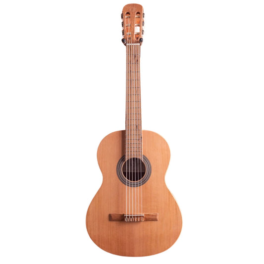 Acoustic guitar on a white background