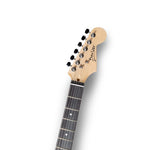 Guitar headstock with 'Fender' branding on a white background