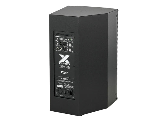 Black speaker with X-PRO branding on a white background