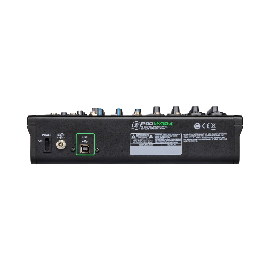 Mackie ProFX10v3 Professional 10 Channel Mixer with Effects & USB