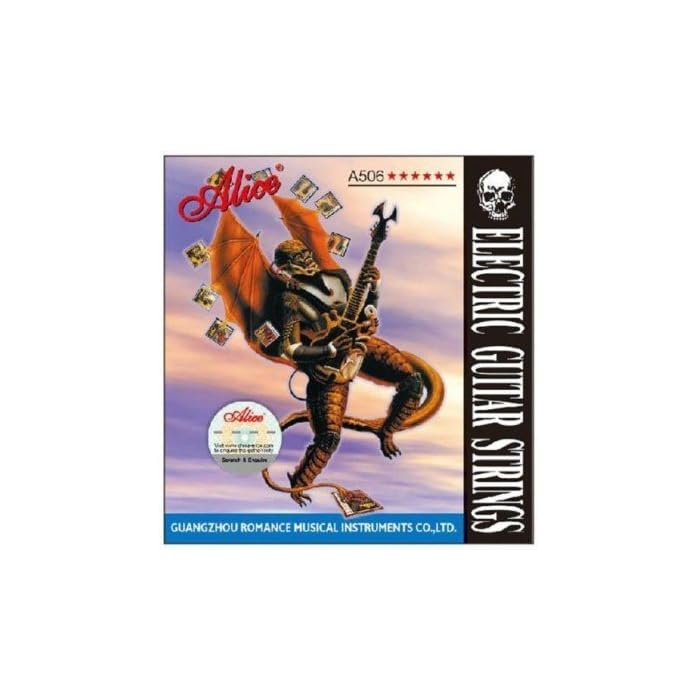 مجموعة أوتار الجيتار الكهربائي Alligator Alice A506 (خفيفة الوزن للغاية)