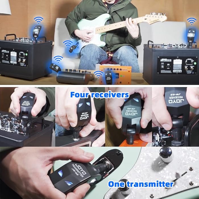 Joyo Jw03 2.4ghz Digital Wireless Jack Input Walkie-Talkie Instrument System for All Elastics