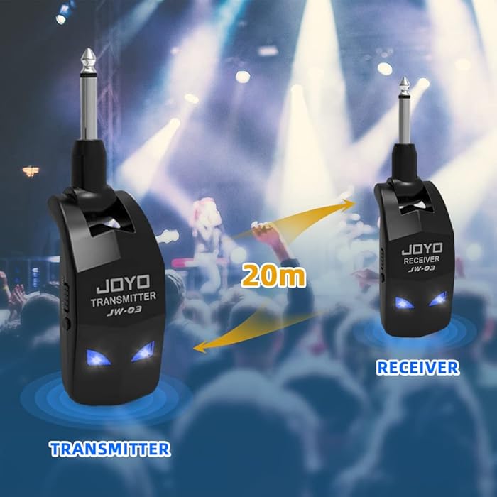 Joyo Jw03 2.4ghz Digital Wireless Jack Input Walkie-Talkie Instrument System for All Elastics