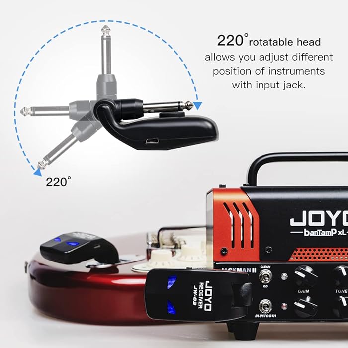 Joyo Jw03 2.4ghz Digital Wireless Jack Input Walkie-Talkie Instrument System for All Elastics