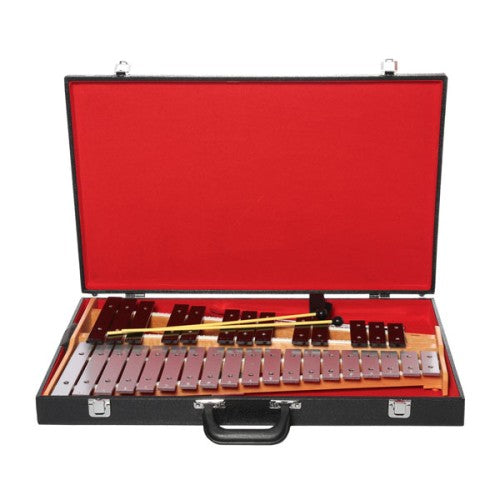 إكسيليفون Power Beat 8032NC 32 مفتاحًا من الألومنيوم - يتضمن مطرقة وغطاء صلب