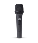 A black Carry-On Dynamic Microphone with XRL-Jack Cable, featuring a clip for attaching to clothing and a hard case.