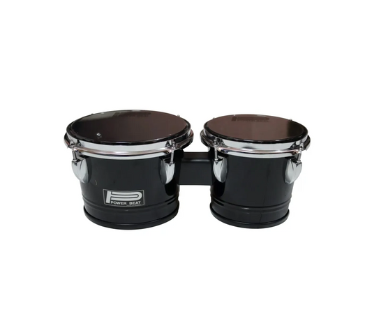 Power Beat BG27BK Bongo Metal Shell - Black