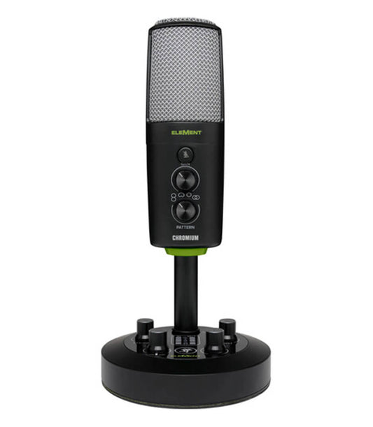 Mackie CHROMIUM Premium USB Condenser Microphone with Built-in 2-Channel Mixer