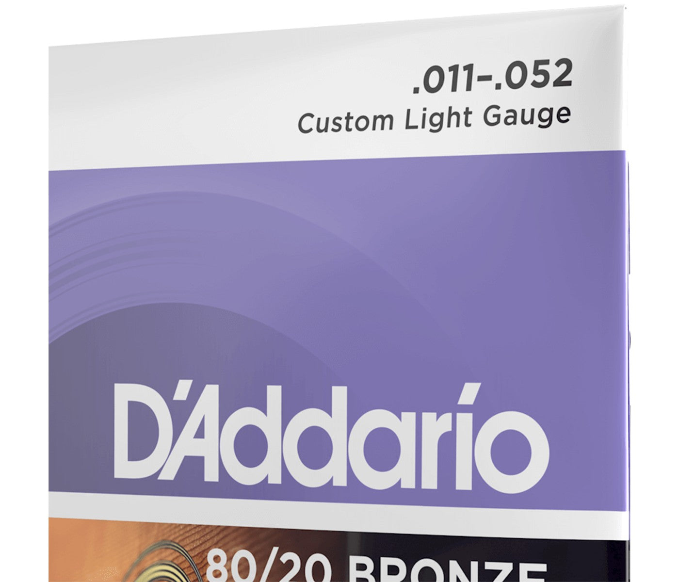 D'Addario EJ13 80/20 Bronze Acoustic Guitar Strings Custom Light - 11-52