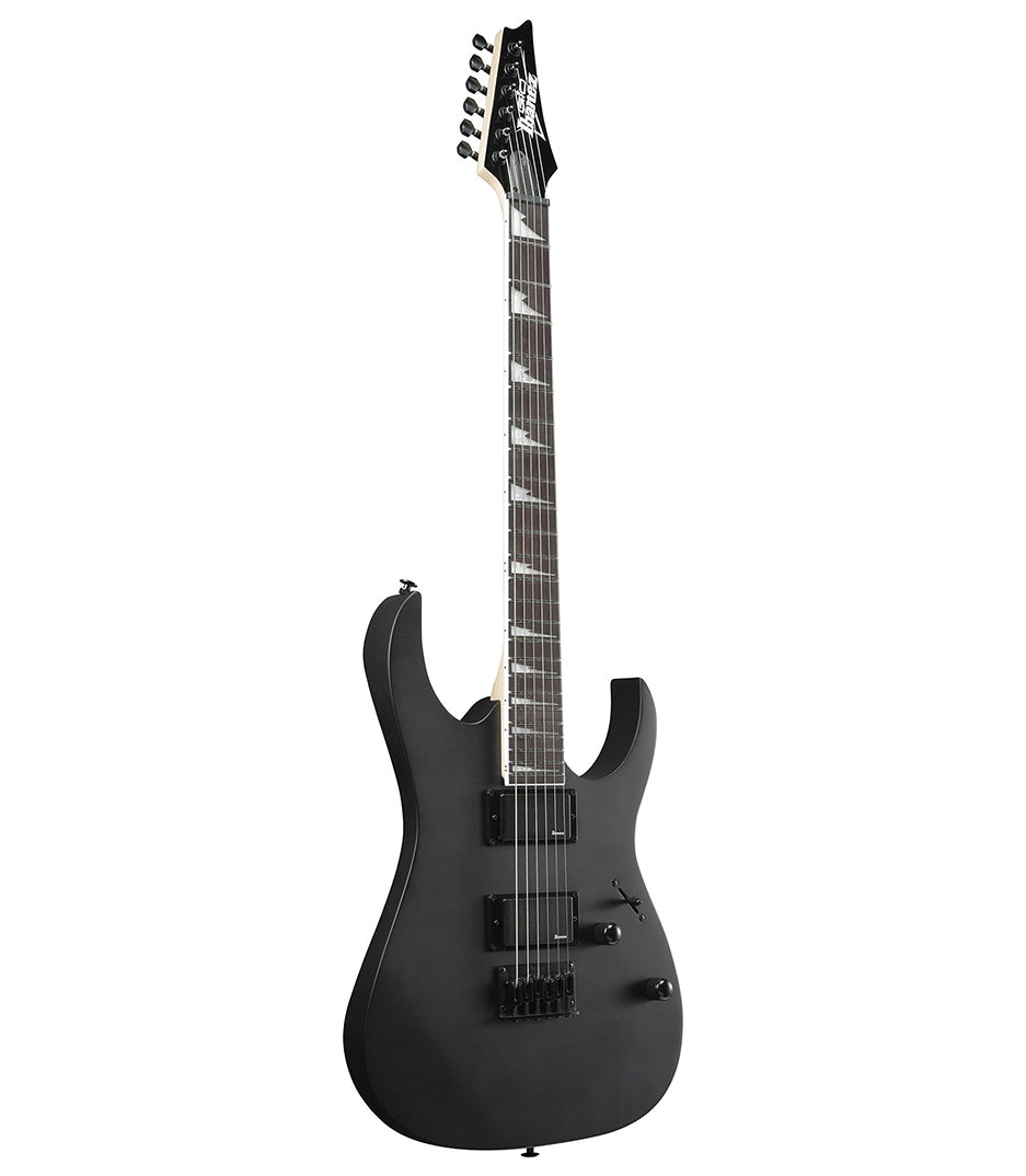 جيتار كهربائي من سلسلة Ibanez GRG121DX Gio باللون الأسود المسطح