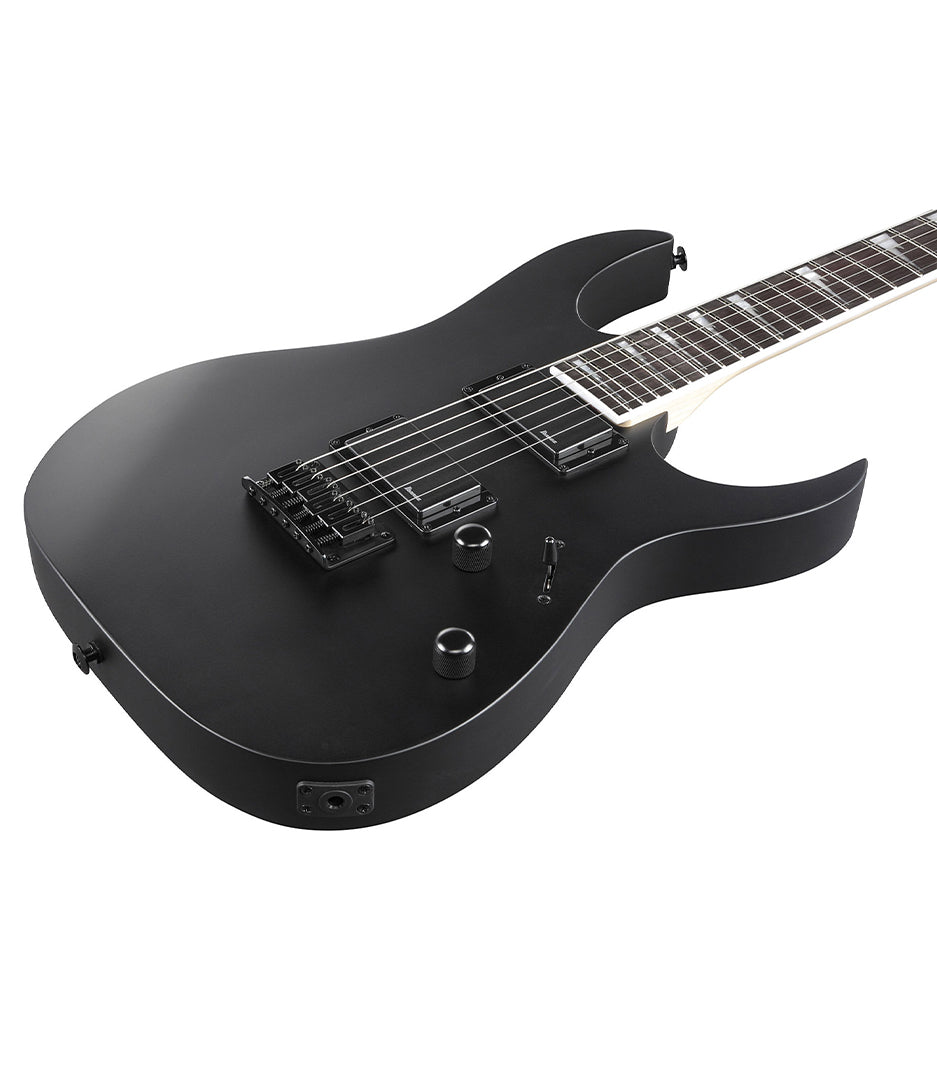 جيتار كهربائي من سلسلة Ibanez GRG121DX Gio باللون الأسود المسطح