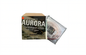 Aurora guitar string set packaging on a white background
