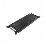 Black radiator on a white background