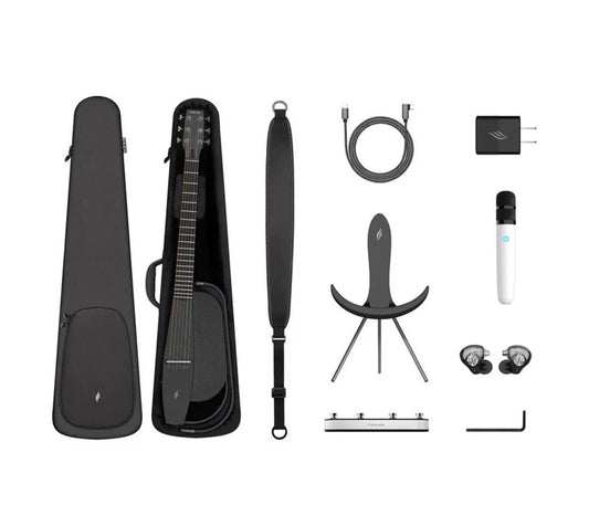 Enya NEXG2/BU/BC NEXG 2 Smart Audio Loop Guitar - Black