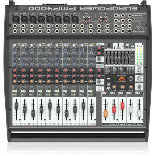 خلاط Behringer Europower PMP4000 بقوة 1600 وات و16 قناة