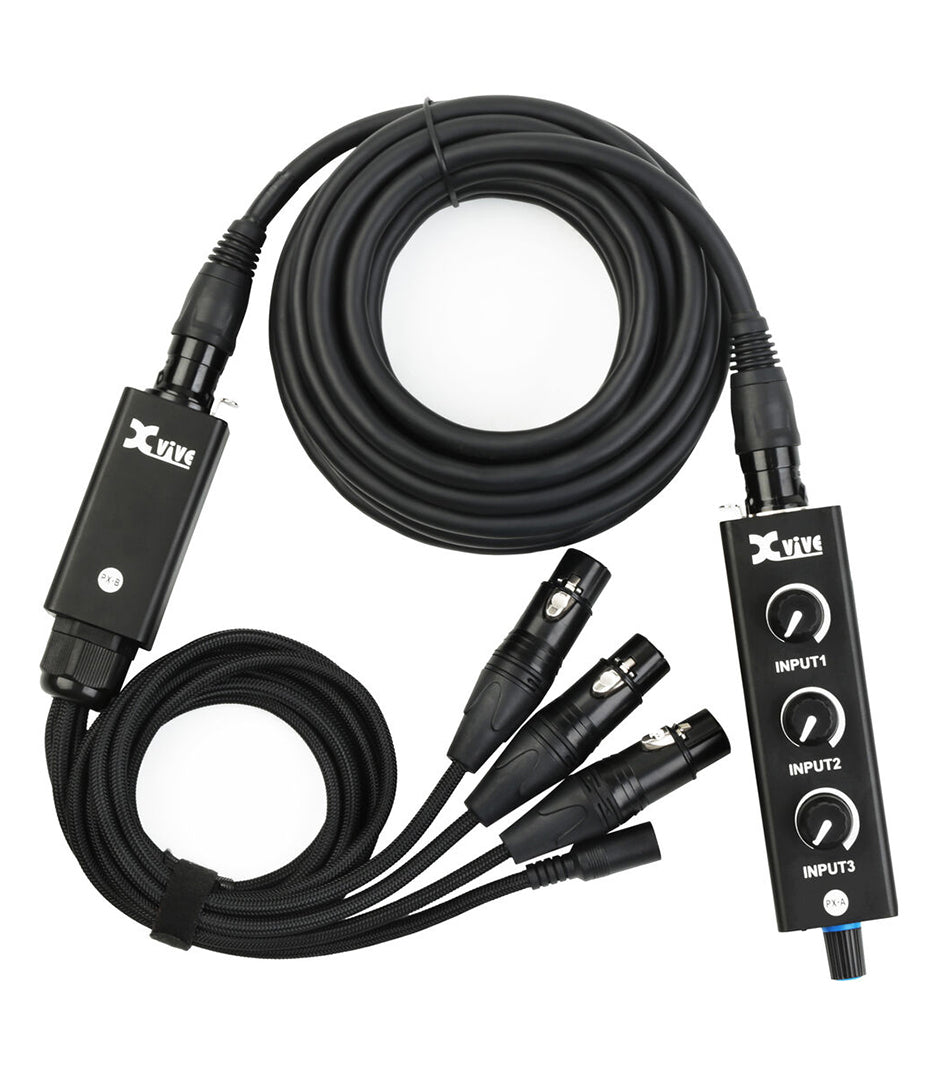 Xvive PX-B 3 Balanced Female XLR Plugs for Connection to a Mixer