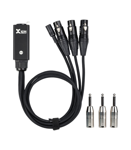 Xvive PX-B 3 Balanced Female XLR Plugs for Connection to a Mixer