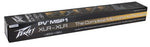 Peavey microphone package box with branding and product details.