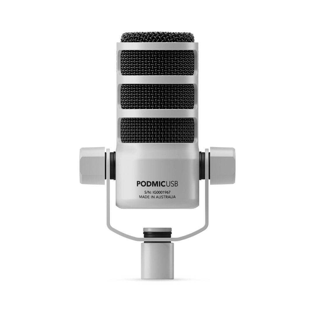 Rode PodMic USB Versatile Dynamic Broadcast Microphone - White