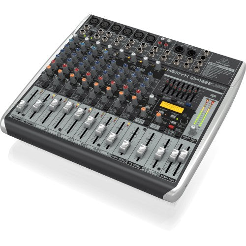خلاط Behringer Xenyx QX1222USB مع USB وتأثيرات - 12 قناة