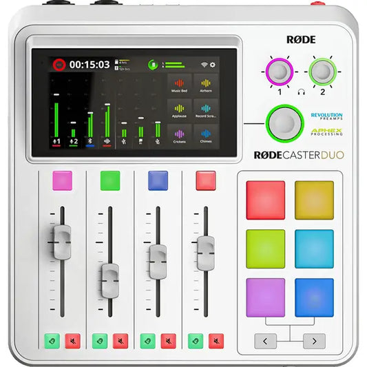 RØDECaster Duo Integrated Audio Production Studio - White