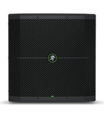 Mackie Thump115S 15-inch powered subwoofer in black with a green and white brand logo on the front.