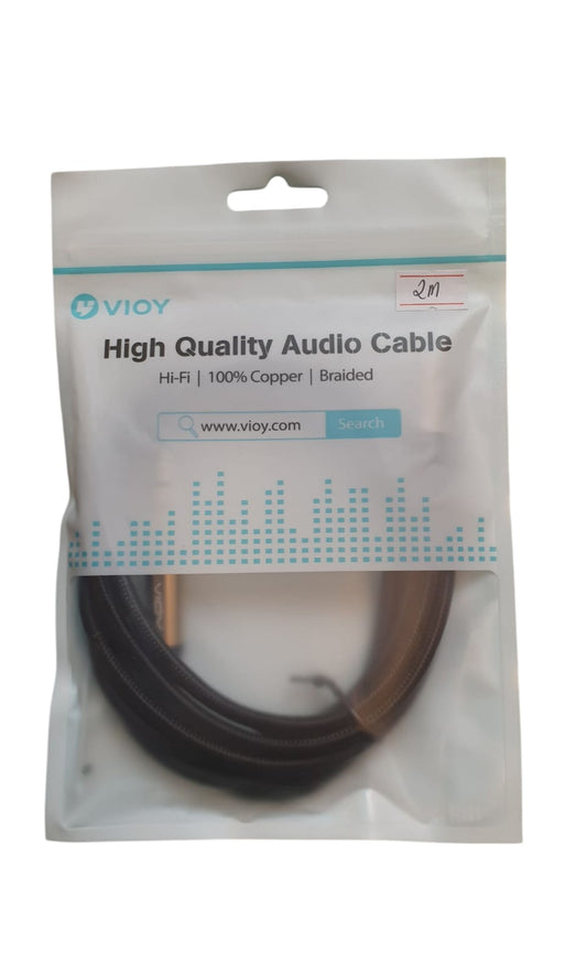 VIOY high-quality audio cable in packaging on a white background