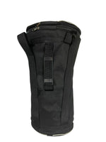 Black tactical bag on a white background