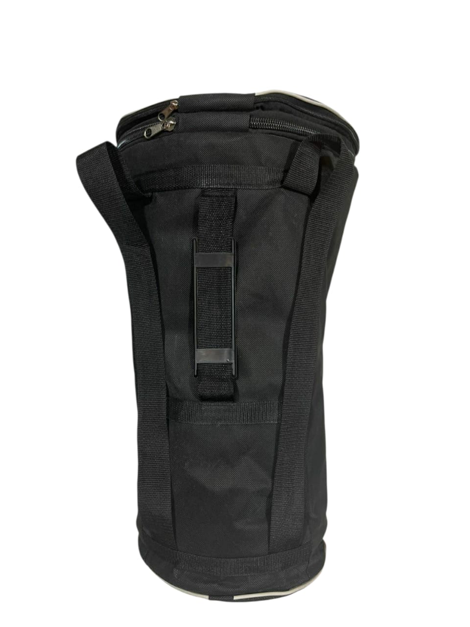 Black tactical bag on a white background