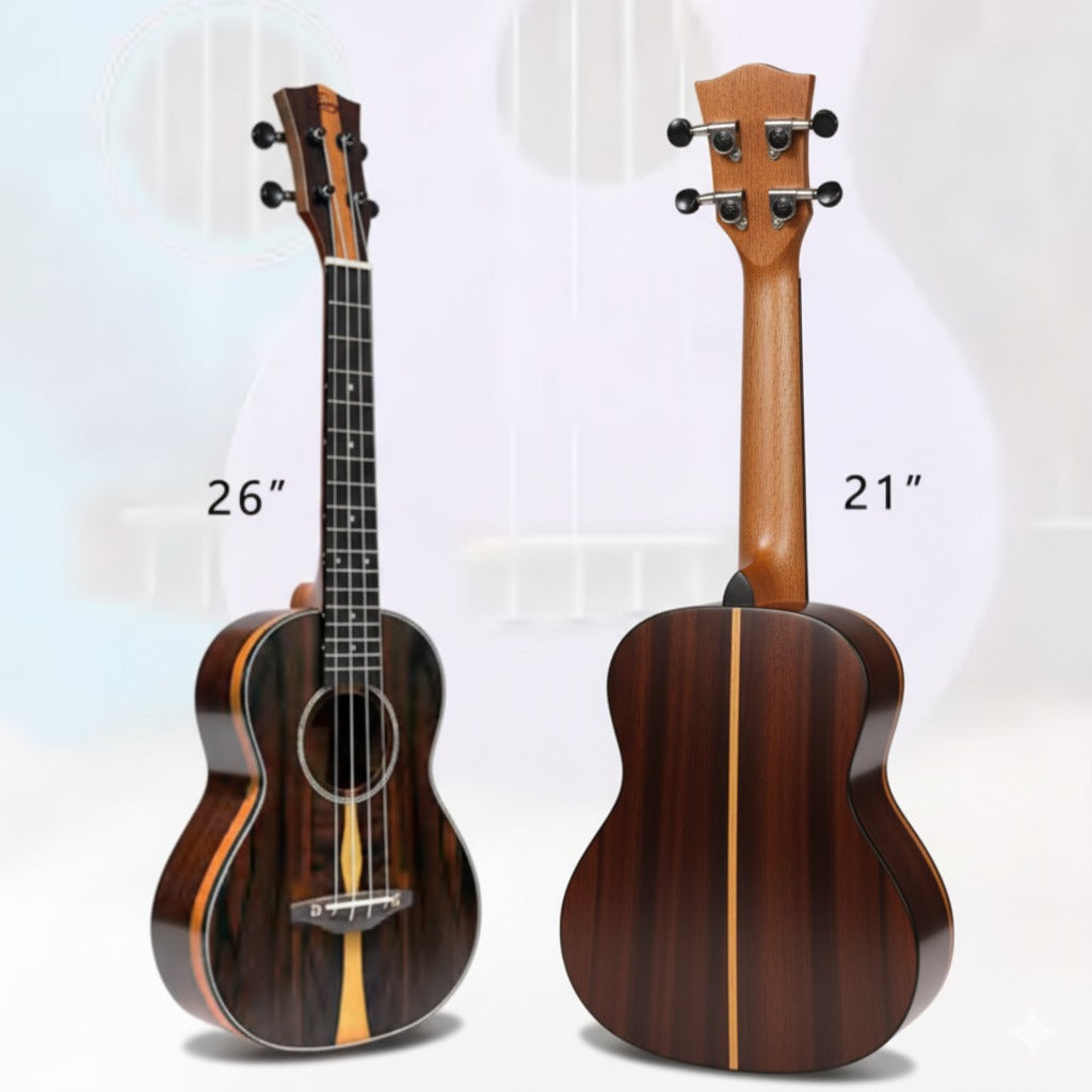 Ukulele Black Persimmon Wood