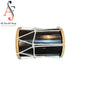 Metal drum with wooden rim and rope wrapping on a white background, branded 'Al Faw Al Raqi Music Instruments'.