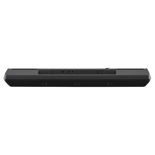 Black electronic device on a white background